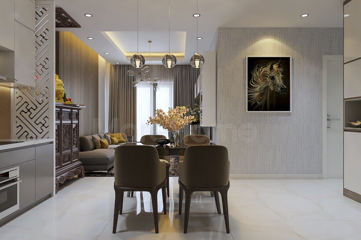 Bộ bàn ghế ăn - ghế grace có tay